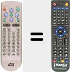 Replacement remote control for REMCON309