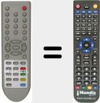 Replacement remote control for REMCON972