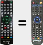 Replacement remote control for TEDI4000HD