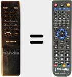 Replacement remote control for RCU7200