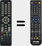 Replacement remote control for RC 1994920 (04TCLTEL0202)