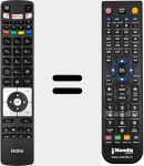 Replacement remote control for RC5118F (0530019282)