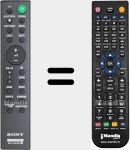 Replacement remote control for RMT-AH500U (1-493-544-11)