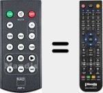 Replacement remote control for AMP4 (350000063)