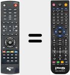 Replacement remote control for REMCON742