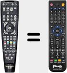Replacement remote control for AVR2550