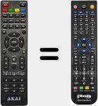 Replacement remote control for AKTV4023T