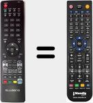 Replacement remote control for RC063