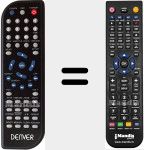 Replacement remote control for MCD61