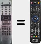 Replacement remote control for DMDT8502