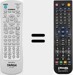 Replacement remote control for DPV-5400X