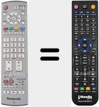 Replacement remote control for EUR7651090