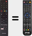 Replacement remote control for TS1-R5 NETFLIX (759551845000)