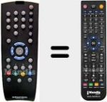 Replacement remote control for TP160C (720117138100)