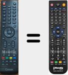 Replacement remote control for REMCON1833