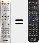 Ersatzfernbedienung f&uuml;r LED-2417 GR-BL