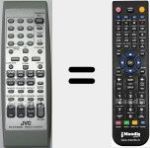 Replacement remote control for RM-SRVNB85A (BI600NB8502S)