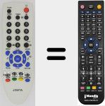 Replacement remote control for MI-JXMTA