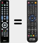 Replacement remote control for MKJ61842701