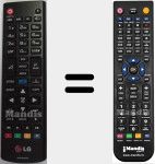 Replacement remote control for AKB73975779