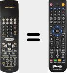 Replacement remote control for RC66SR (ZK168W0010)