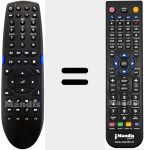 Replacement remote control for MED600X3D