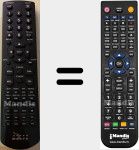 Replacement remote control for Tv155+ (V1)