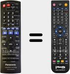 Replacement remote control for N2QAYB000093