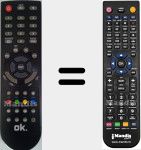 Replacement remote control for OLE222BD4