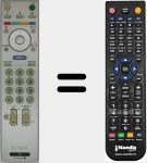 Replacement remote control for RMED007