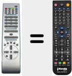 Replacement remote control for RC 1072 (08004716)