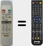 Ersatzfernbedienung f&uuml;r GA398WJSA (RRMCGA398WJSA)