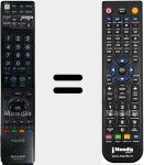 Ersatzfernbedienung f&uuml;r GA 906 WJSA (RRMCGA906WJSA)