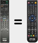 Replacement remote control for RM-ED 031 (148771511)