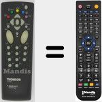 Replacement remote control for RCT 100 (10546340)