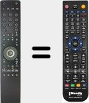 Replacement remote control for TP3