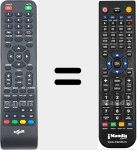 Replacement remote control for TV320E9DVBT2HD