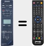 Replacement remote control for VEQ0910