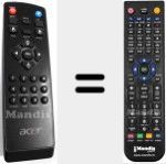 Ersatzfernbedienung für RC262RR-190 (VZK0300001)