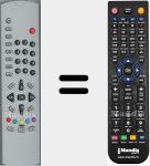 Replacement remote control for Y96187R-2