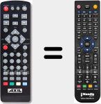 Ersatzfernbedienung für RT0407HD