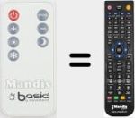 Ersatzfernbedienung für Basic001