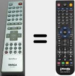 Replacement remote control for DRH-5300X