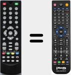 Replacement remote control for DTT1582