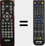 Replacement remote control for Easy Home TDT HD Nan