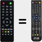 Replacement remote control for DT-3030HD
