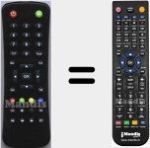 Replacement remote control for MAX S405 HD PLUS