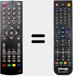 Replacement remote control for ORT 8910 HD