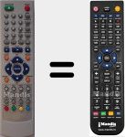 Replacement remote control for XDIV575DVBT