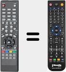 Replacement remote control for BoxOfficeMediaPlayer
